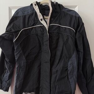 Columbia Women's Jacket Hooded/Waterproof/Insulated Sz. Small Black / White